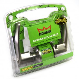 Dorma Entrance Cylindrical Lever Lockset DL3 Hamberg Finishes US15 Standard Stainless Steel